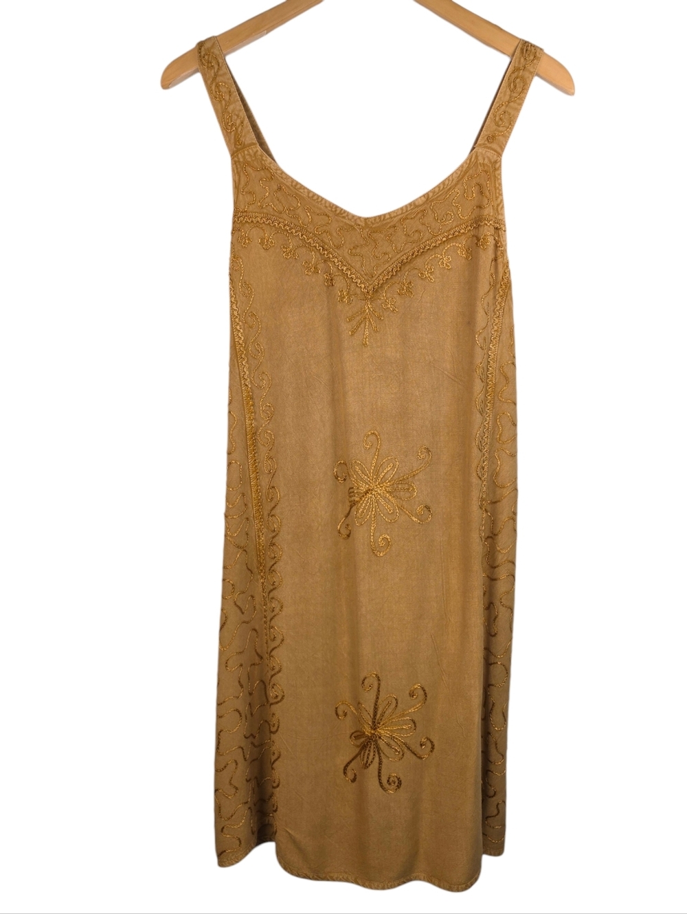 Jackpot Embroidered Dress Tie Back Sz S/M Fairycore Forest Fairy Whimsical Boho